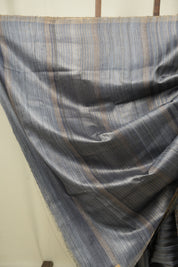 Slate Grey Tussar Silk Saree - SRGTSS1939