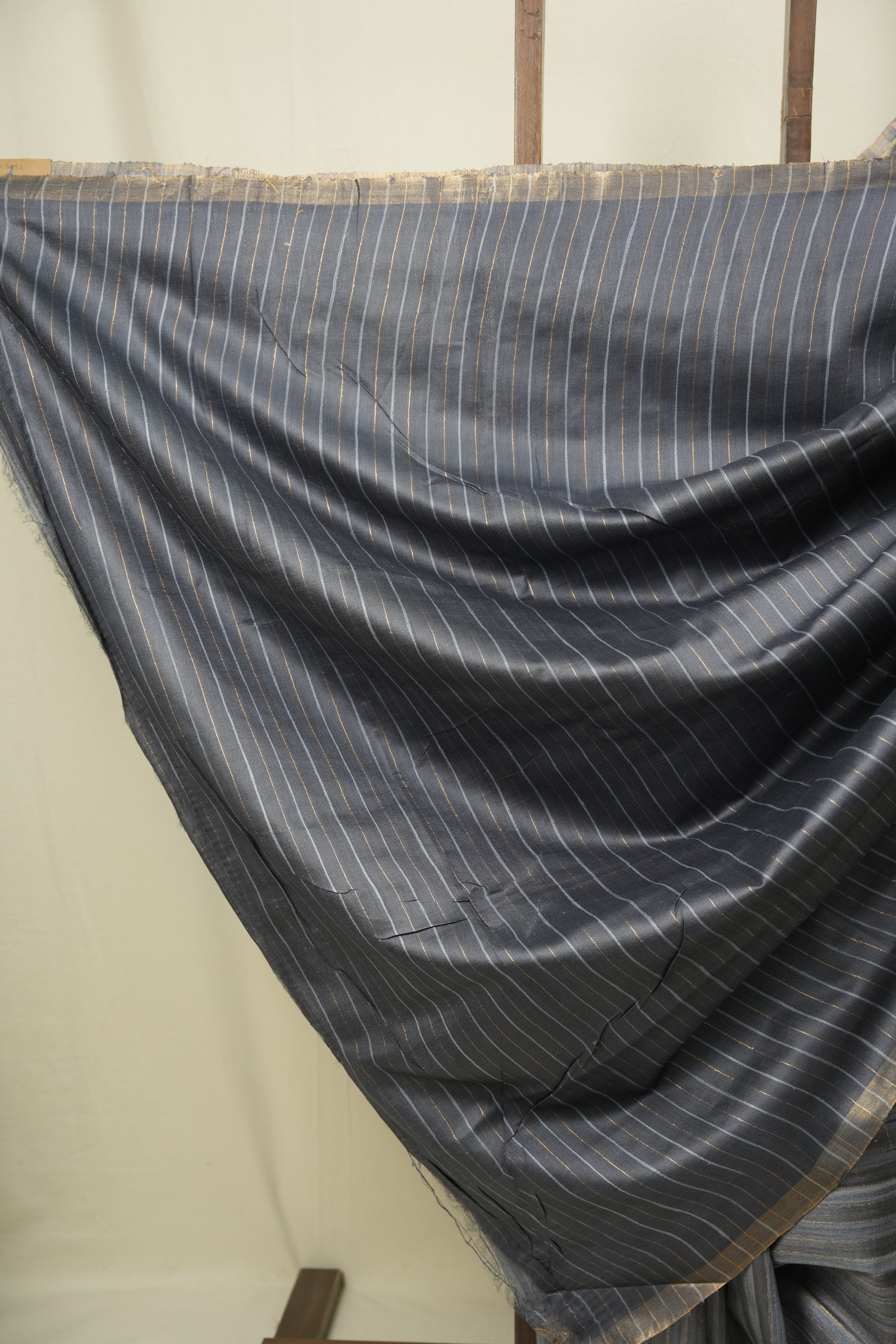 Slate Grey Tussar Silk Saree - SRGTSS1939
