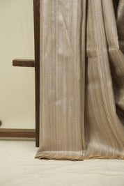 Grey Tussar Silk Saree - SRGTSS1944