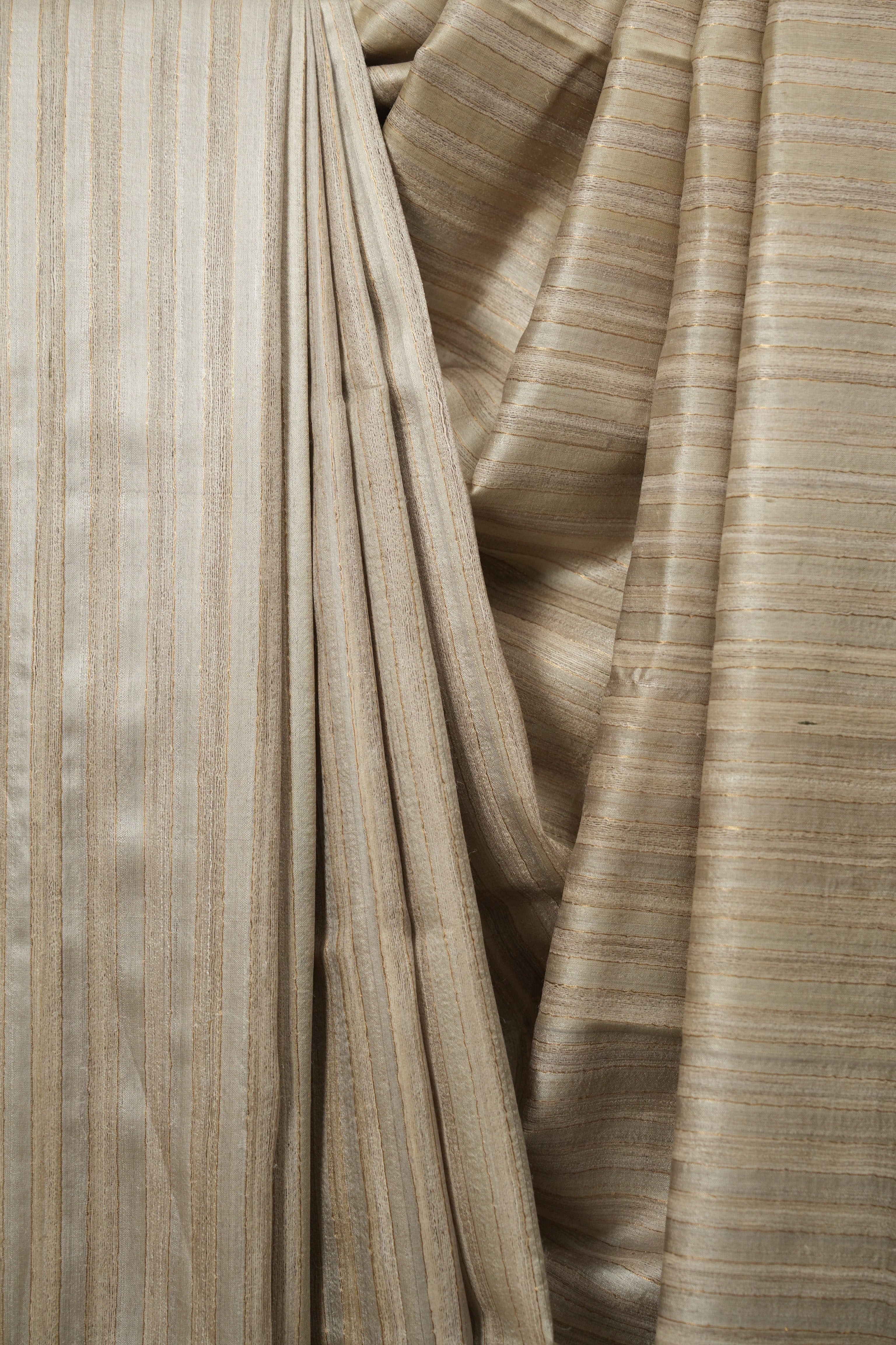 Grey Tussar Silk Saree - SRGTSS1944
