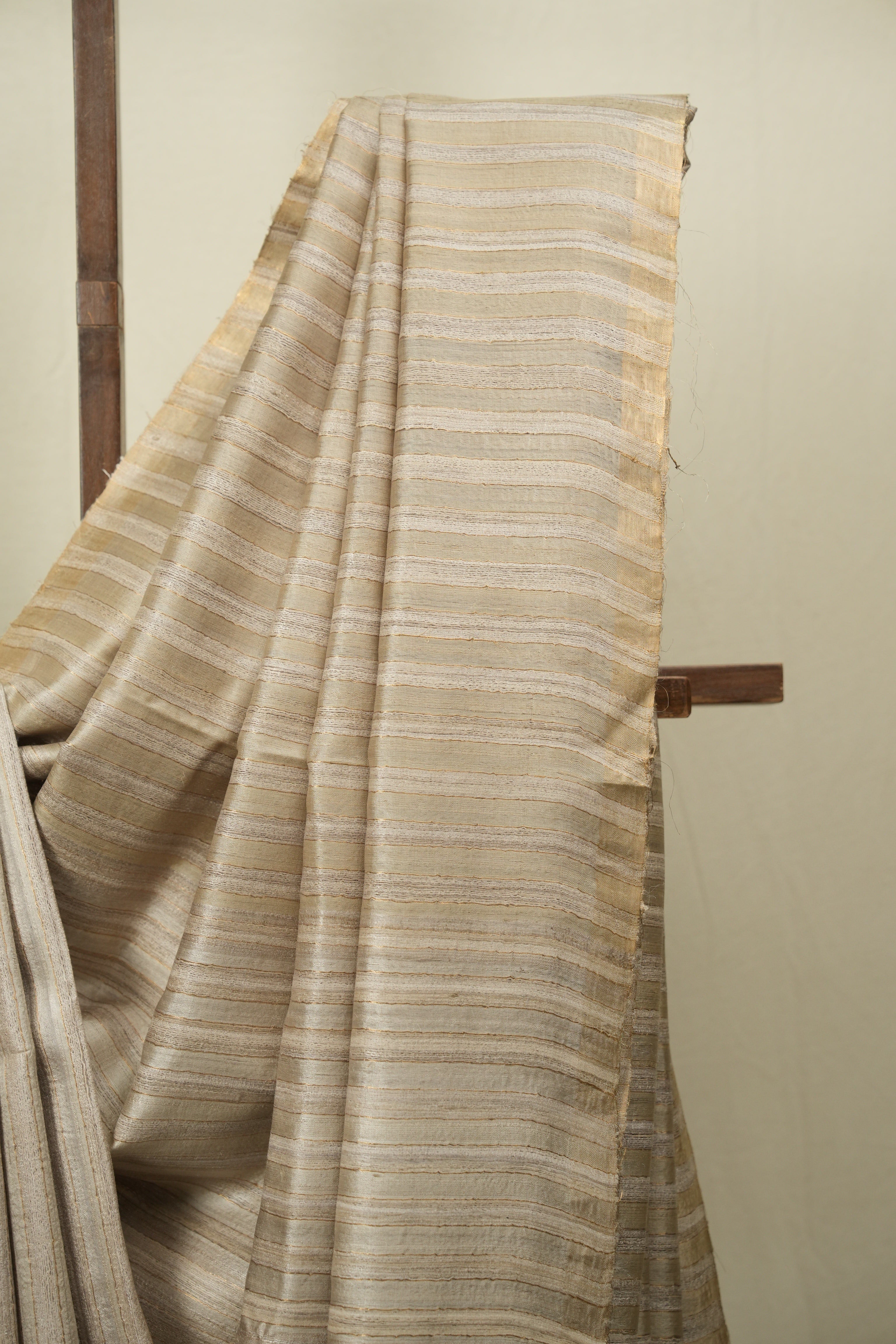 Grey Tussar Silk Saree - SRGTSS1944