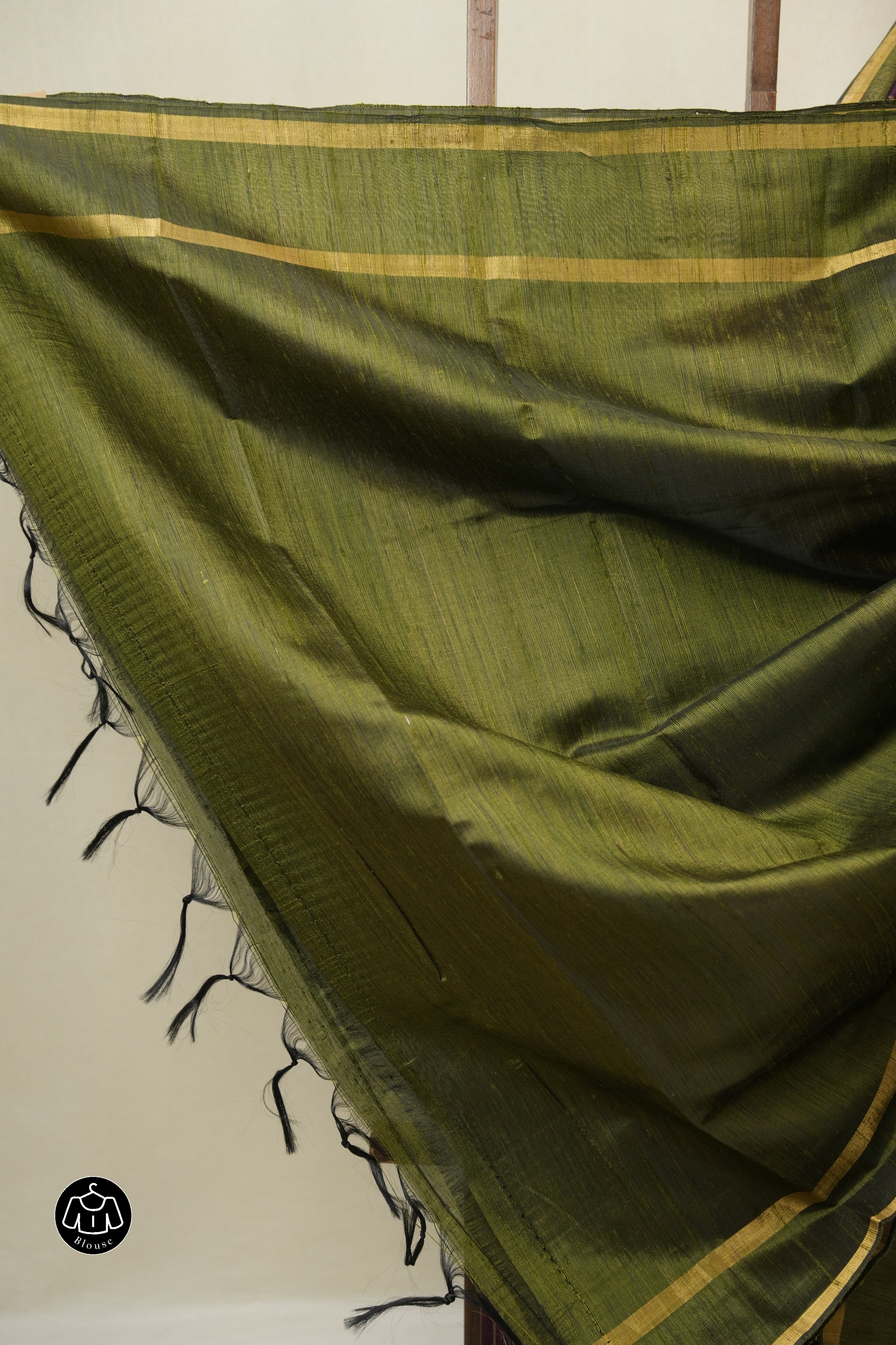 Purple Raw Silk Saree - SRMRSS983