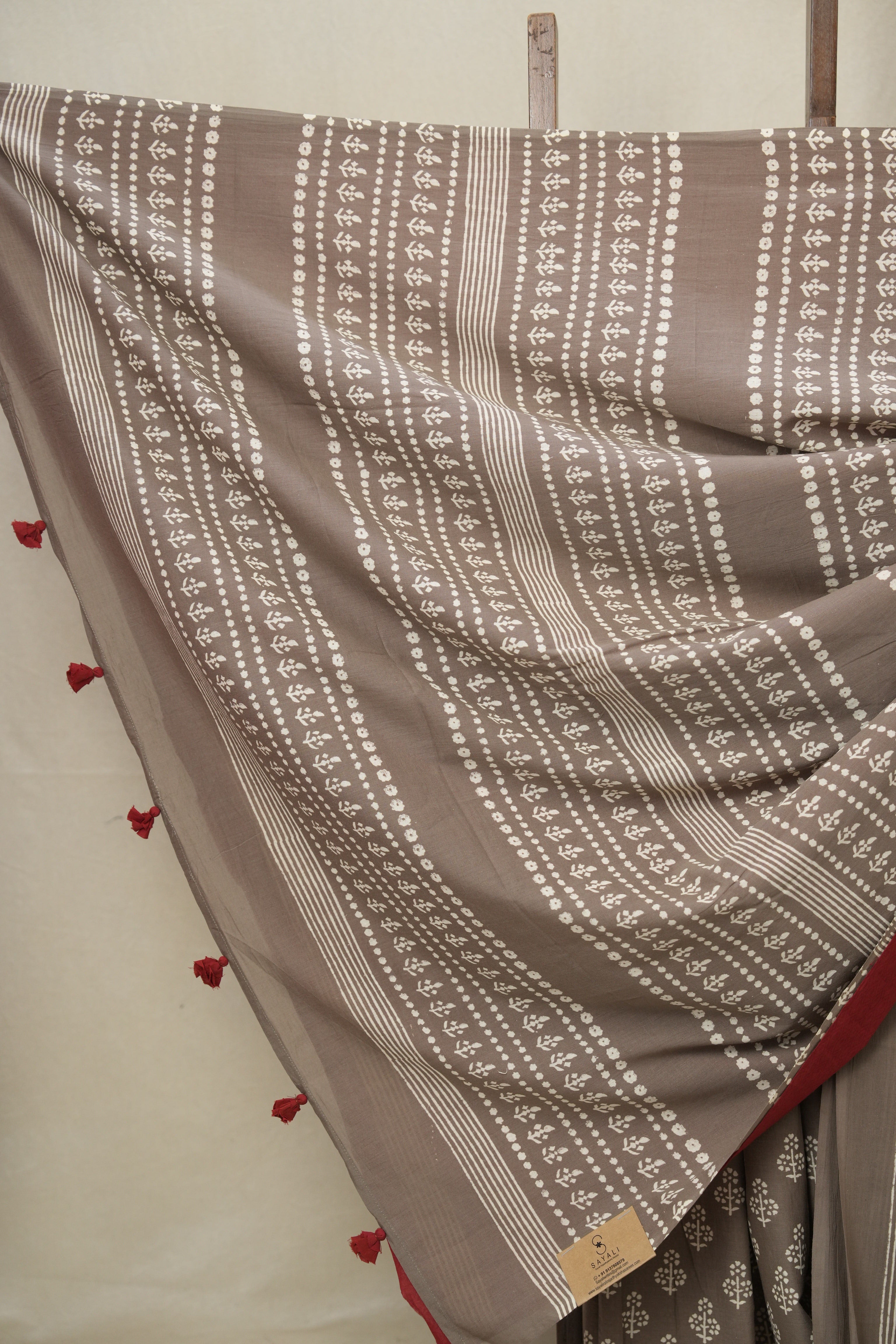 Kashish Brown HBP Cotton Saree - SRKBCS3311