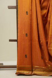 Orange Raw Silk Saree - SRORSS980