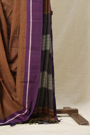 Maroon Patteda Anchu Saree - SRMPAS185