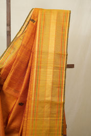 Orange Raw Silk Saree - SRORSS980