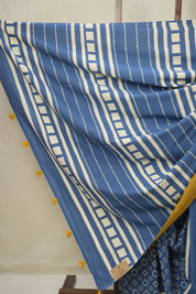Blue HBP Cotton Saree - SRBCS3305