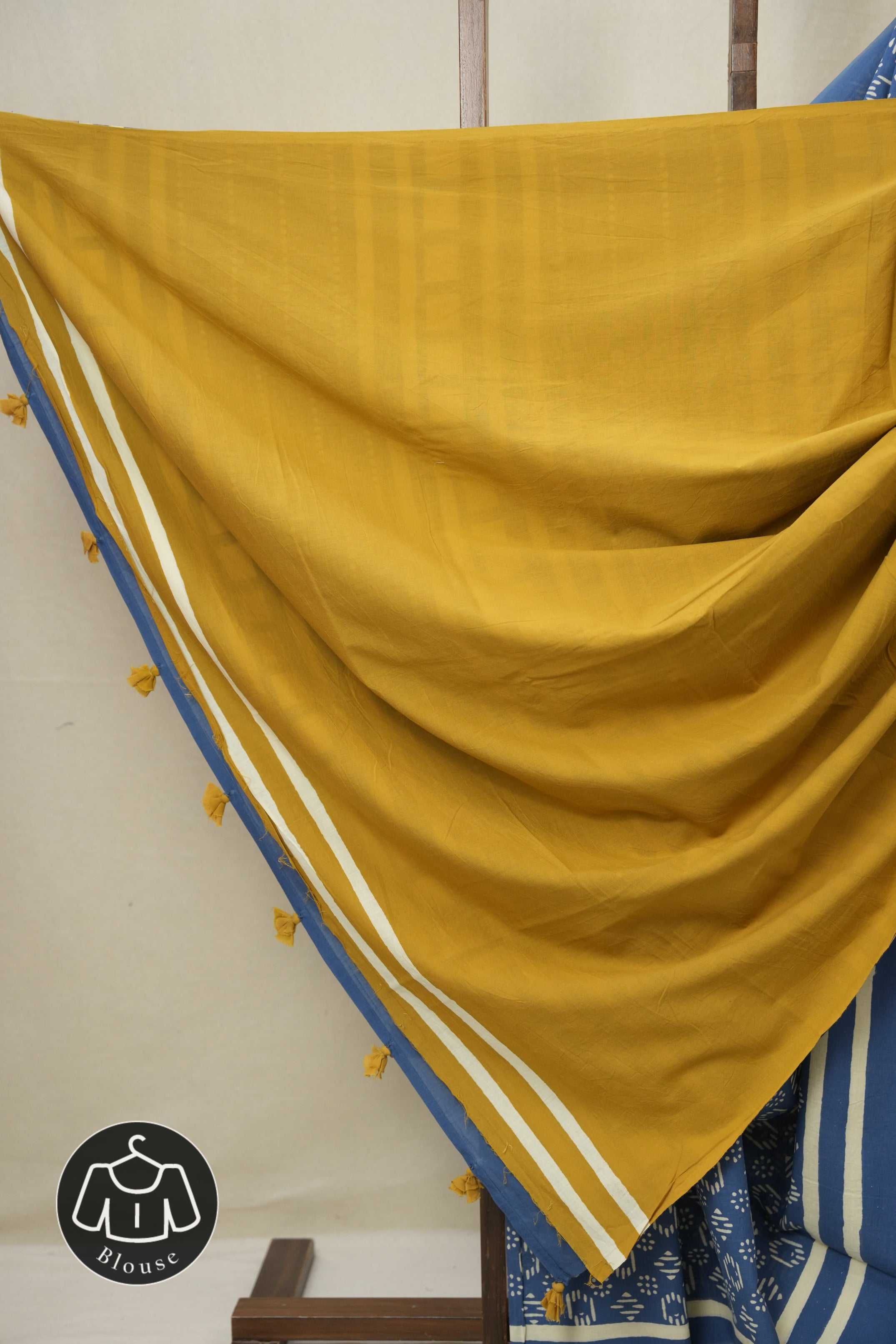 Blue HBP Cotton Saree - SRBCS3305