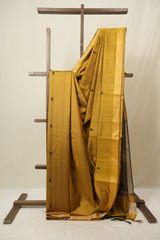 Mustard Raw Silk Saree - SRMRSS972