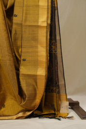 Mustard Raw Silk Saree - SRMRSS972