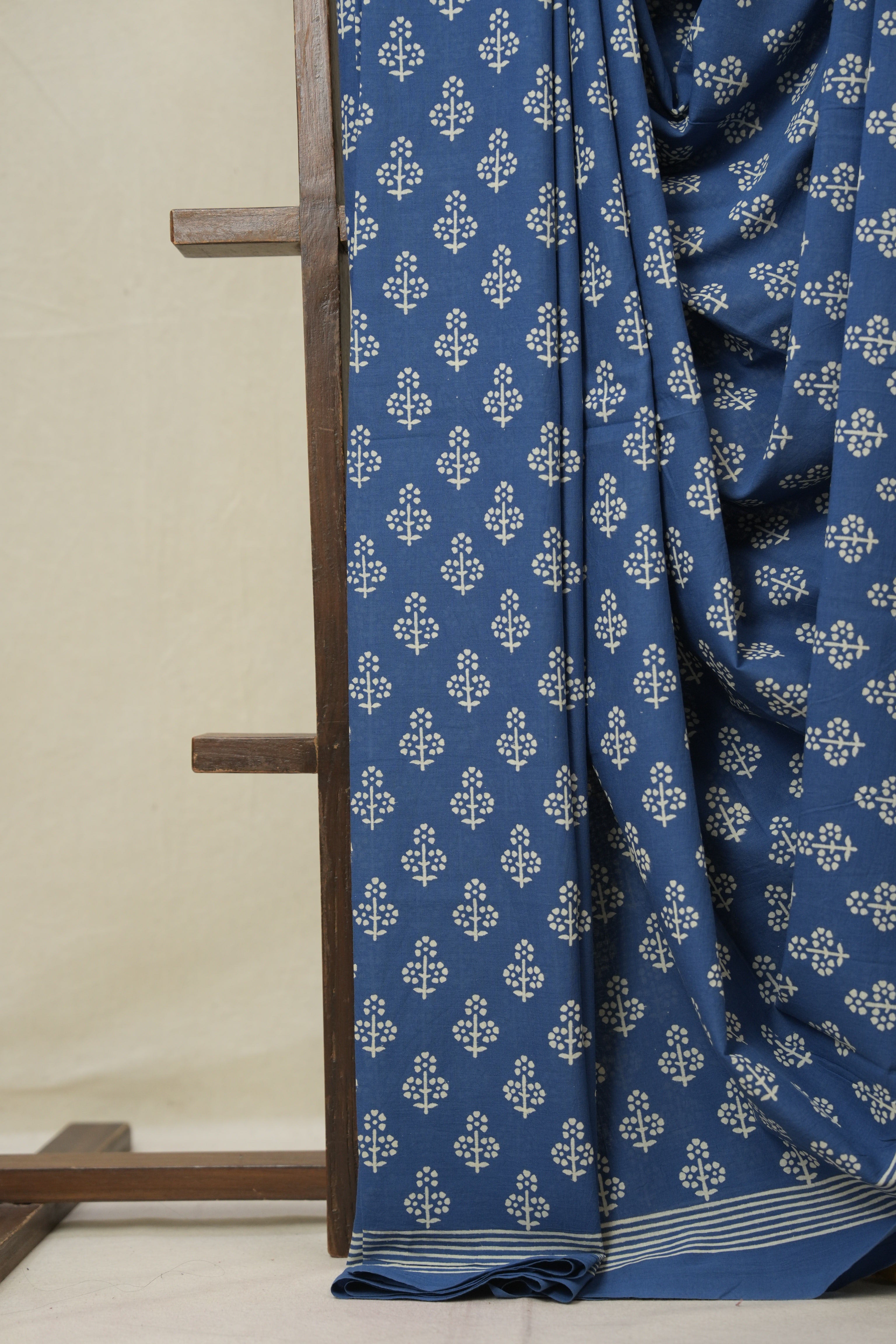 Blue HBP Cotton Saree - SRBCS3306