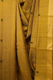 Mustard Raw Silk Saree - SRMRSS972