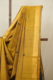 Mustard Raw Silk Saree - SRMRSS972