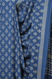 Blue HBP Cotton Saree - SRBCS3306