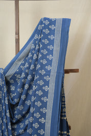 Blue HBP Cotton Saree - SRBCS3280
