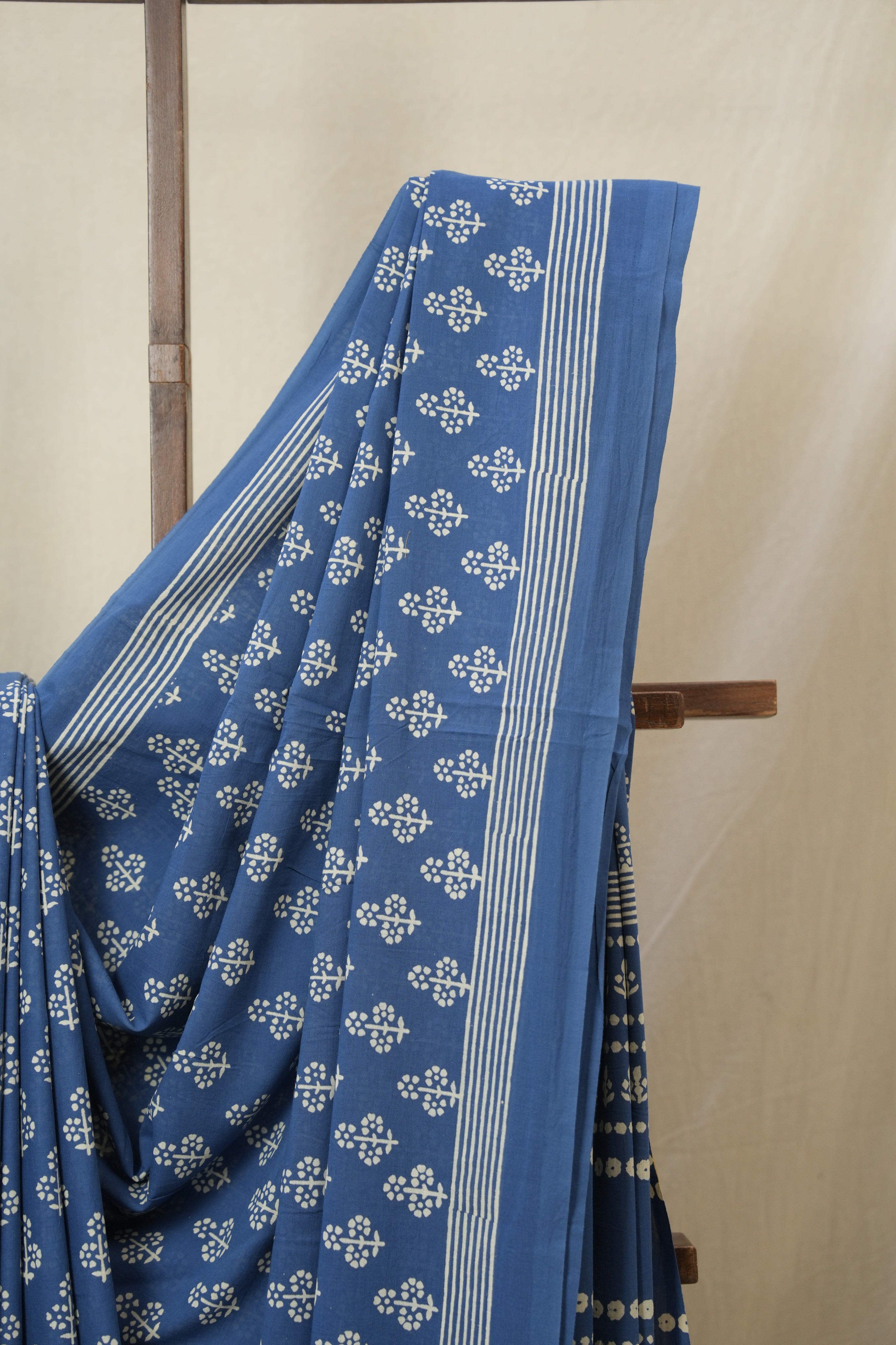 Blue HBP Cotton Saree - SRBCS3280