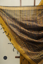 Mustard Raw Silk Saree - SRMRSS972