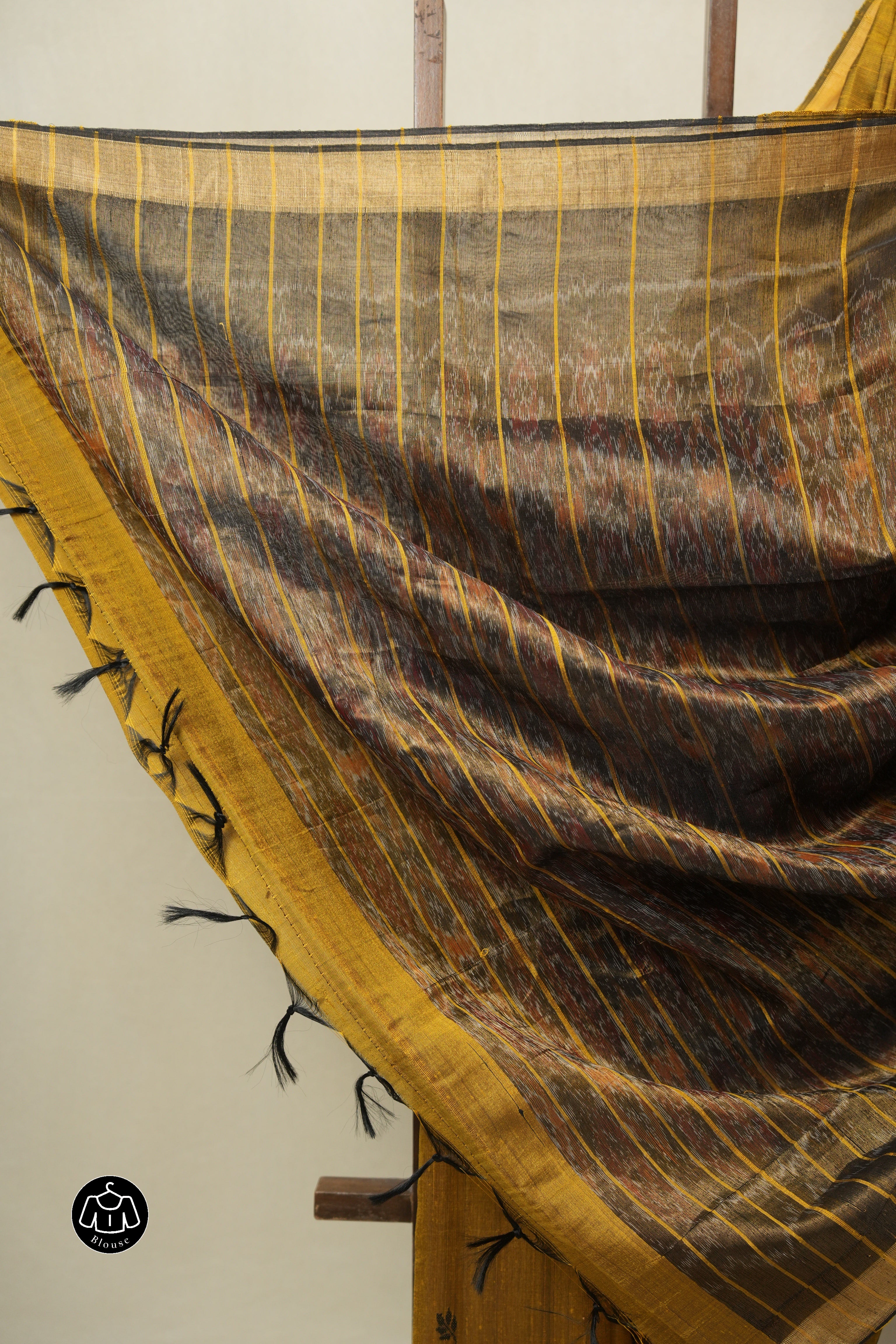 Mustard Raw Silk Saree - SRMRSS972