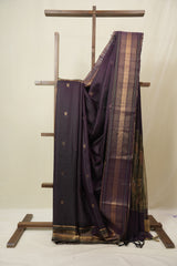 Purple Raw Silk Saree - SRPRSS974