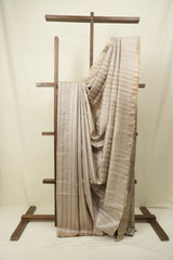 Beige Tussar Silk Saree - SRBTSS1945