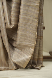 Beige Tussar Silk Saree - SRBTSS1945