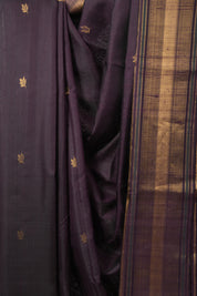 Purple Raw Silk Saree - SRPRSS974