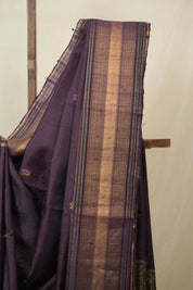 Purple Raw Silk Saree - SRPRSS974