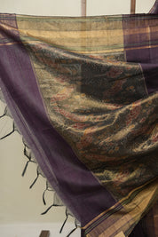 Purple Raw Silk Saree - SRPRSS974