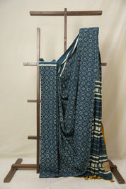 Blue HBP Cotton Saree - SRBCS3310