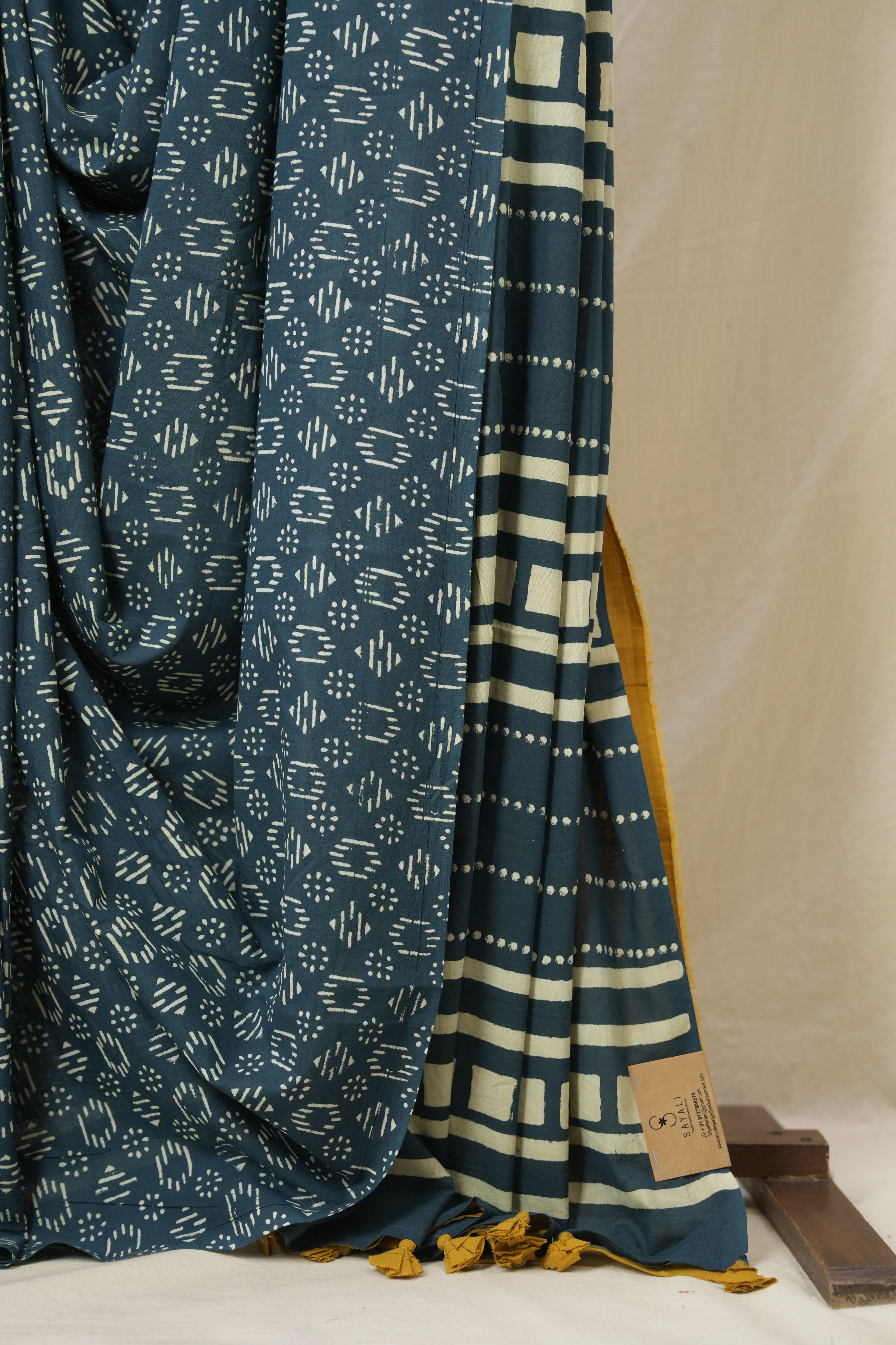 Teal Green HBP Cotton Saree - SRTGCS3309