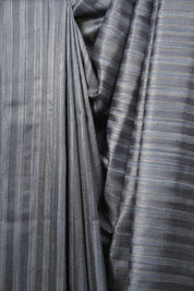 Slate Grey Tussar Silk Saree - SRGTSS1941