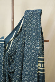 Blue HBP Cotton Saree - SRBCS3310