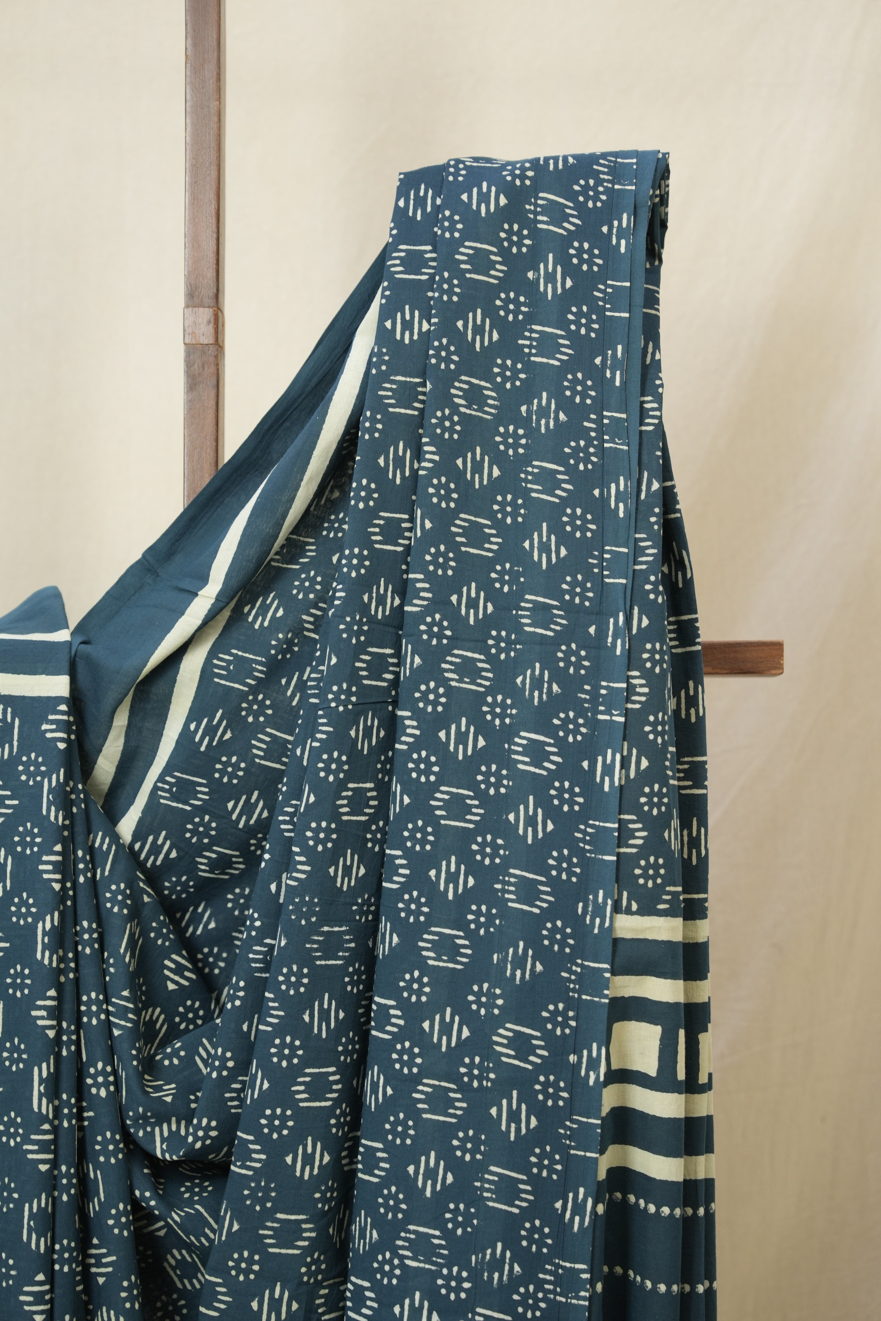 Blue HBP Cotton Saree - SRBCS3310