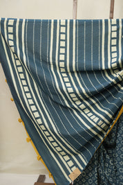 Blue HBP Cotton Saree - SRBCS3310