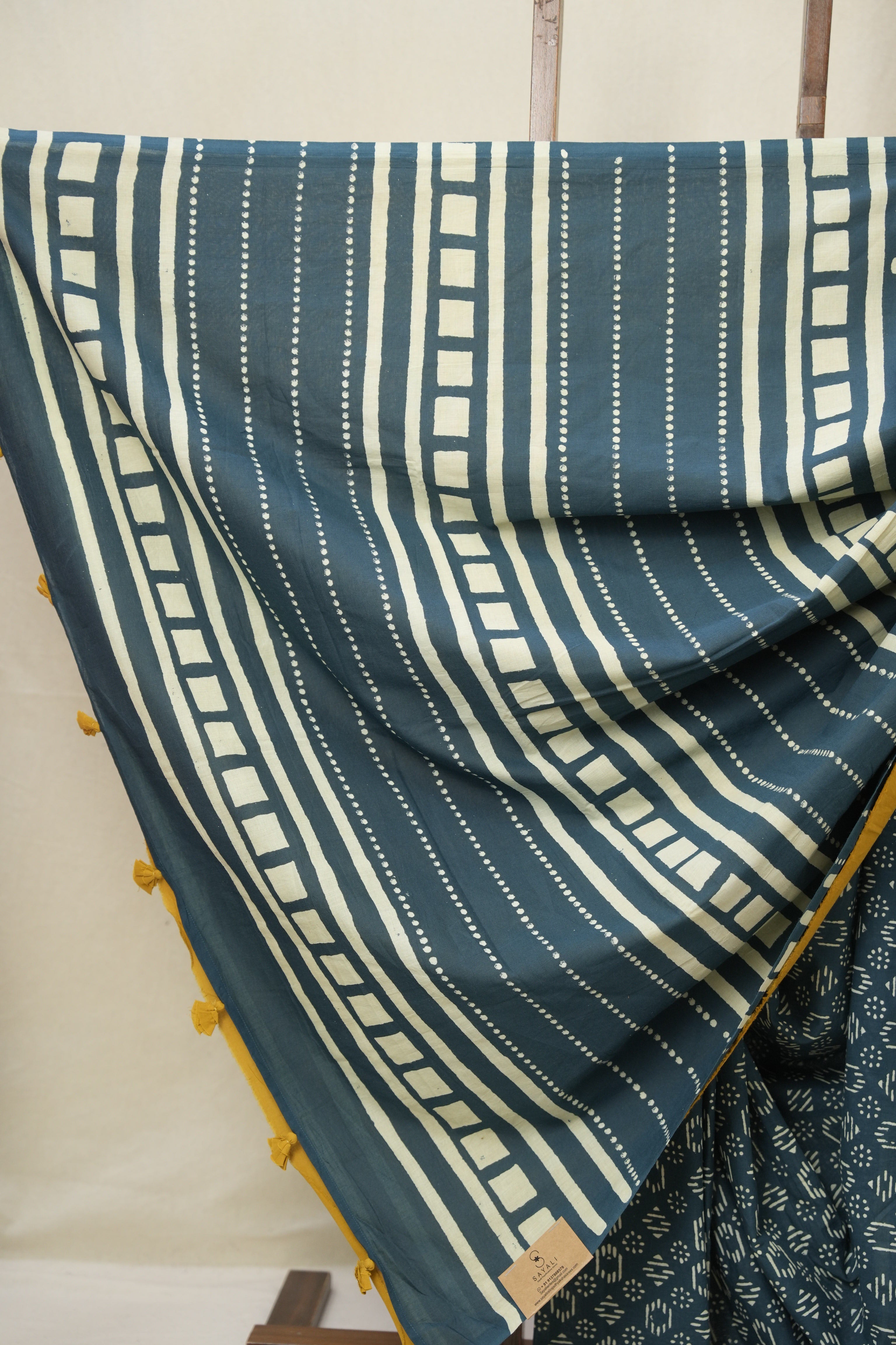 Blue HBP Cotton Saree - SRBCS3310