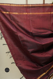 Green Raw Silk Saree - SRGRSS975