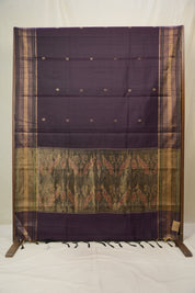 Purple Raw Silk Saree - SRPRSS974