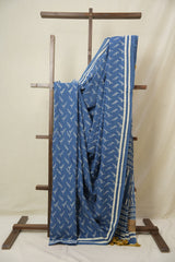 Blue HBP Cotton Saree - SRBCS3307