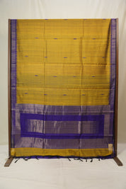 Mustard Raw Silk Saree - SRMRSS976