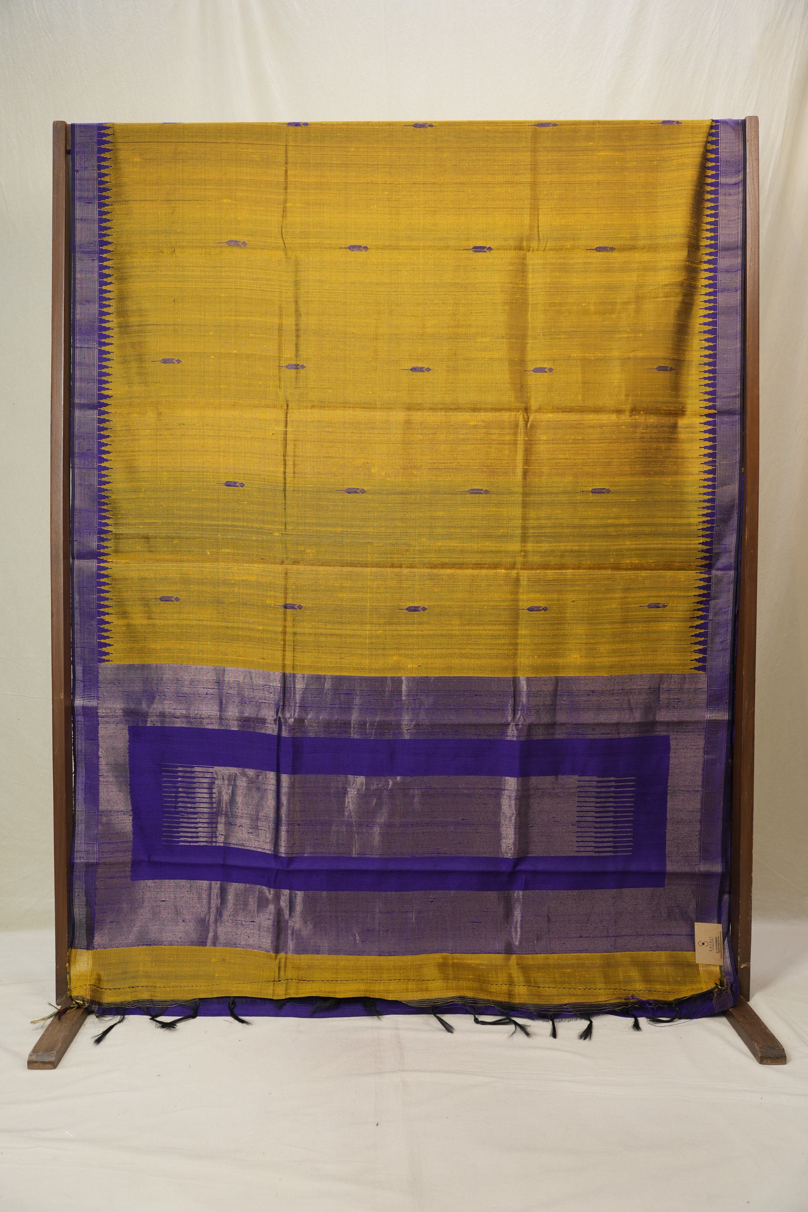Mustard Raw Silk Saree - SRMRSS976