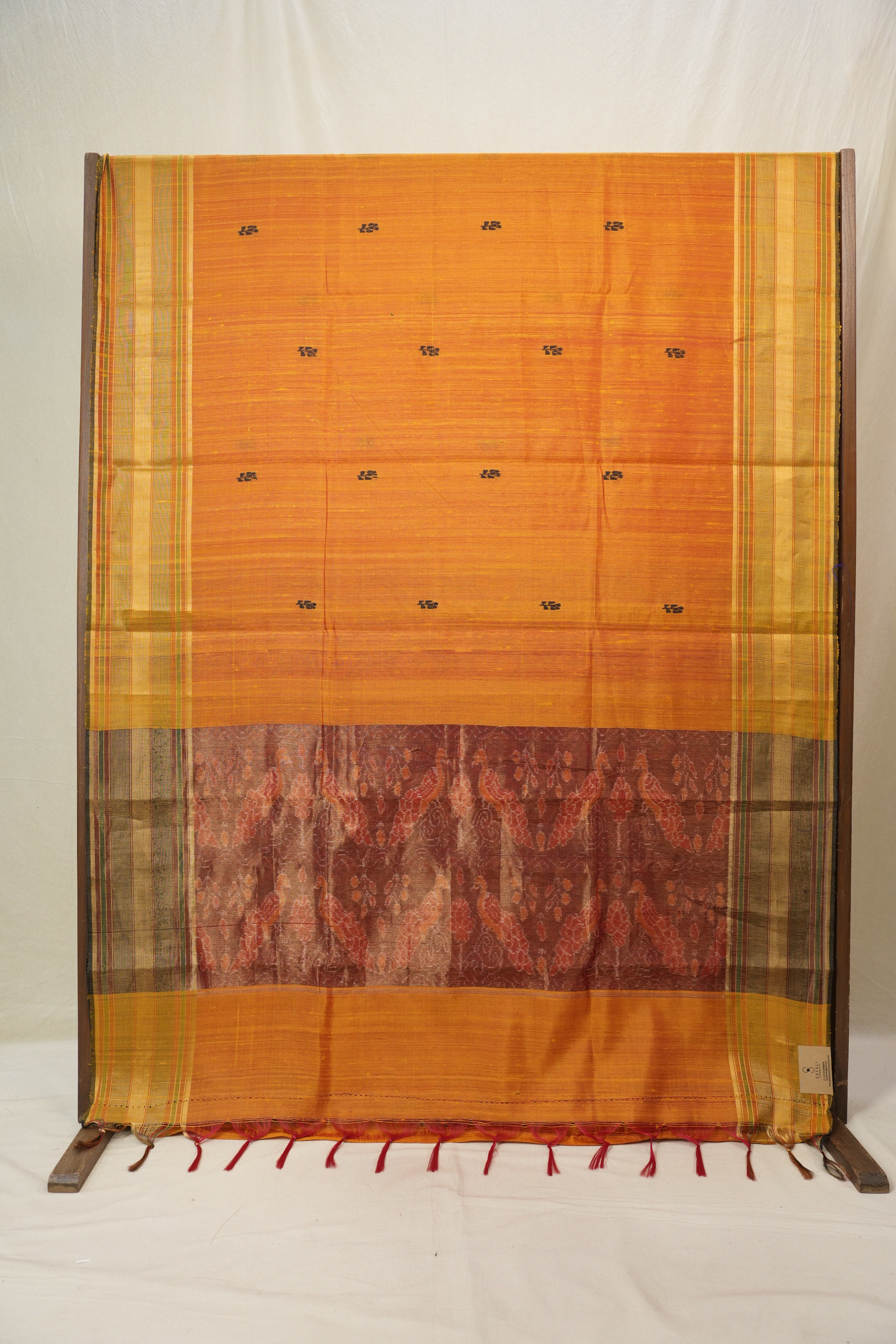 Orange Raw Silk Saree - SRORSS980