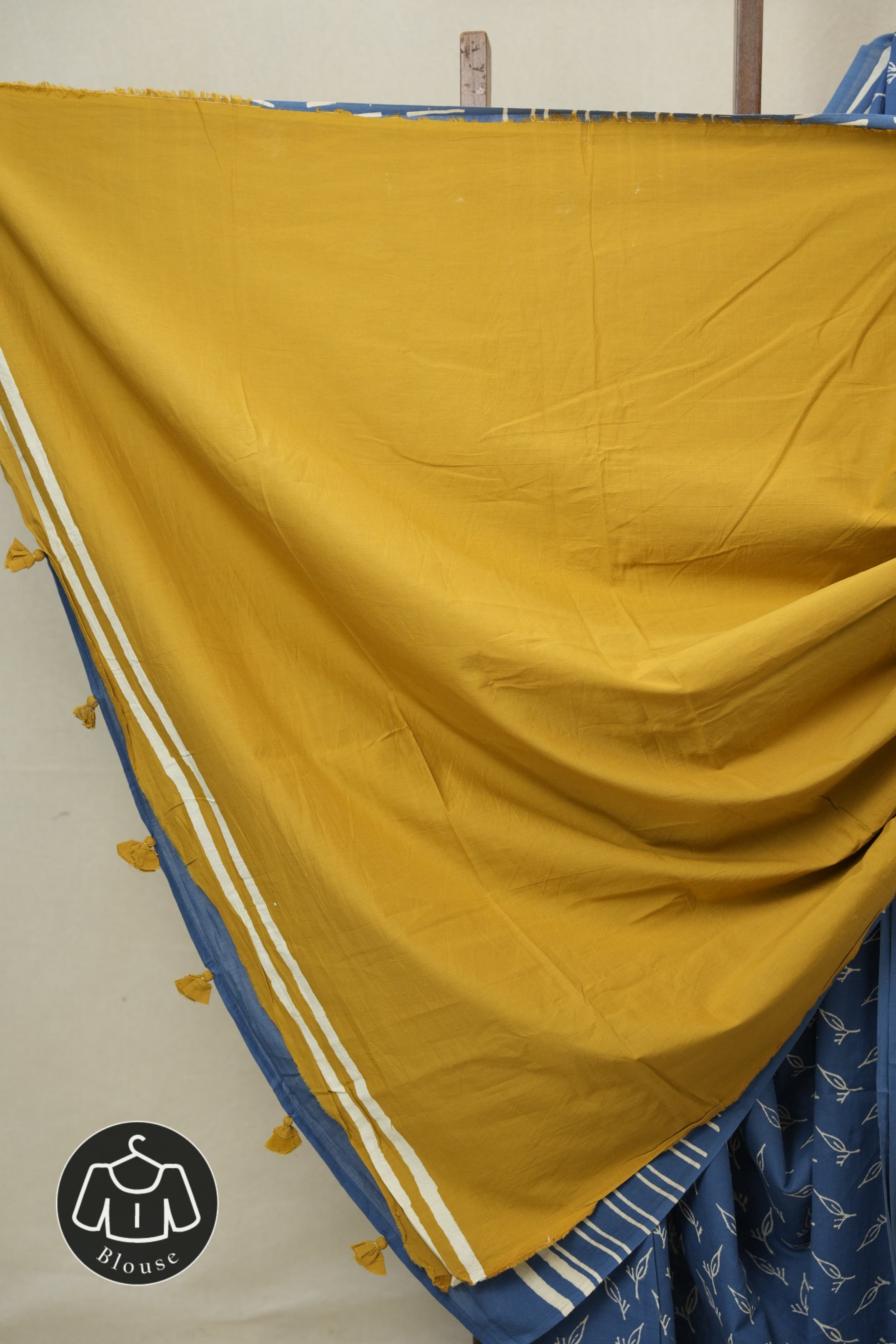 Blue HBP Cotton Saree - SRBCS3304