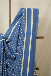 Blue HBP Cotton Saree - SRBCS3304