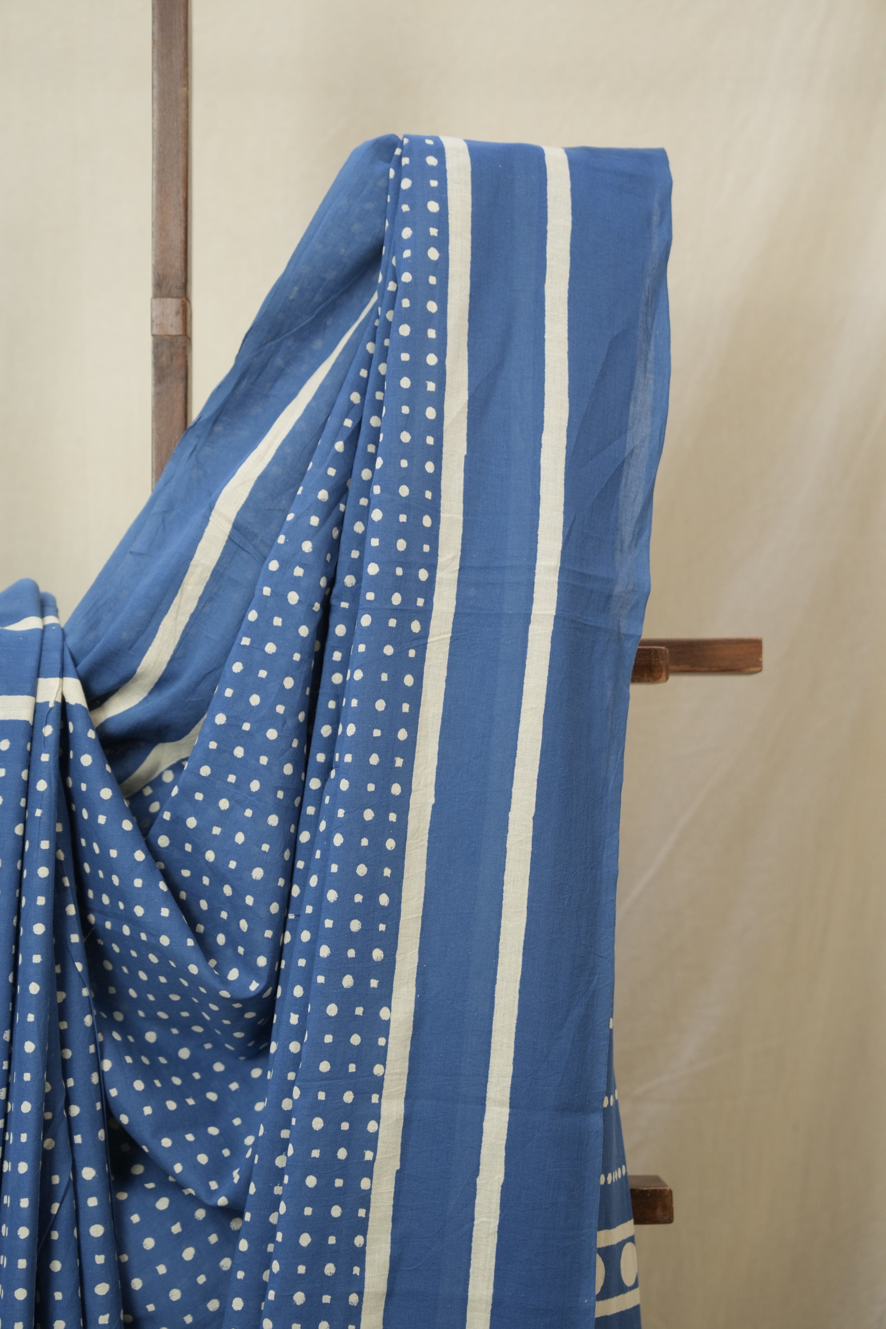 Blue HBP Cotton Saree - SRBCS3304