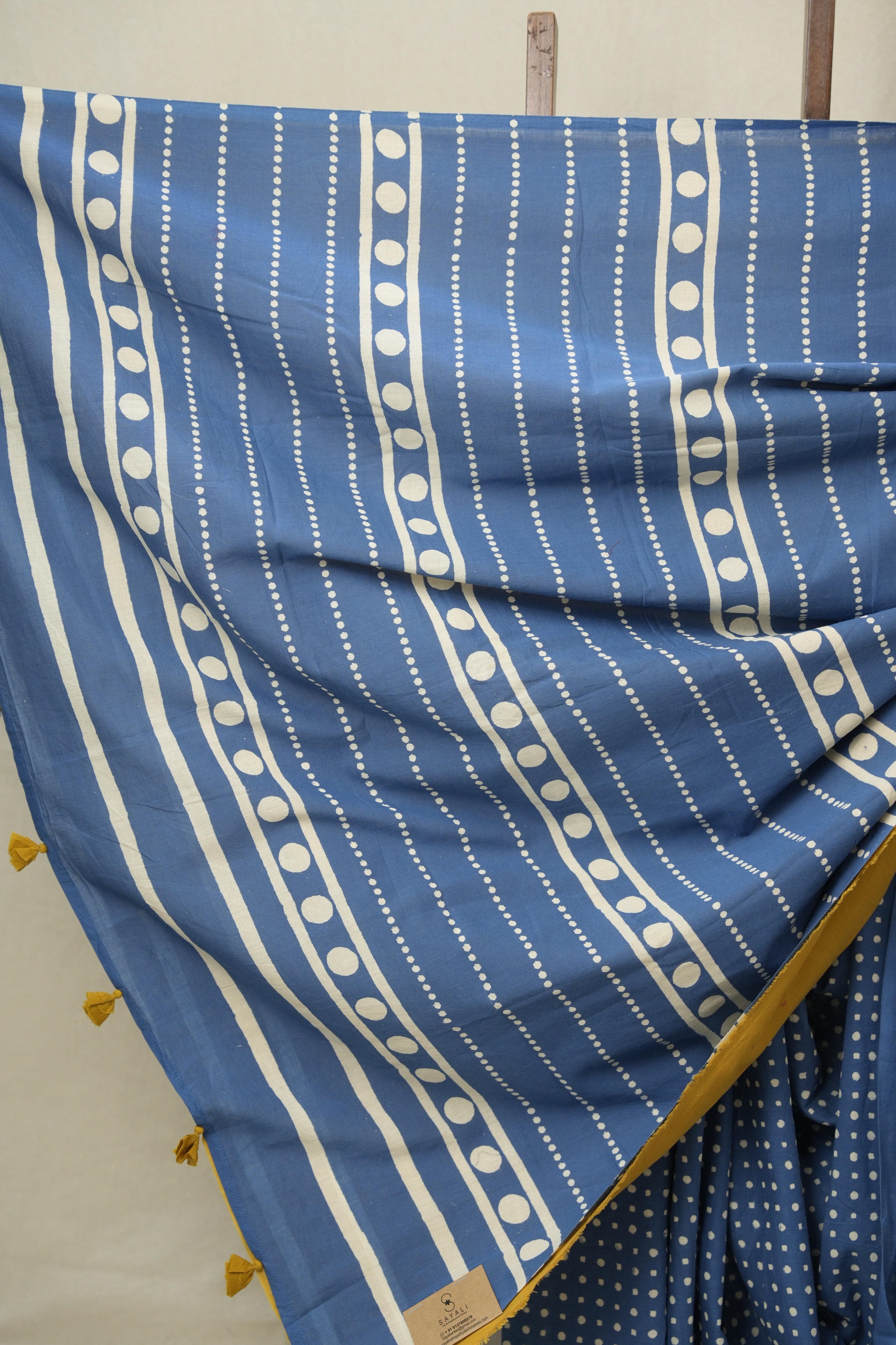 Blue HBP Cotton Saree - SRBCS3304