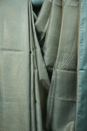 Teal Tussar Silk Saree - SRTTSS1929