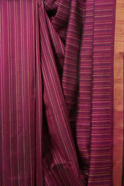 Magenta Raw Silk Saree - SRMRSS987
