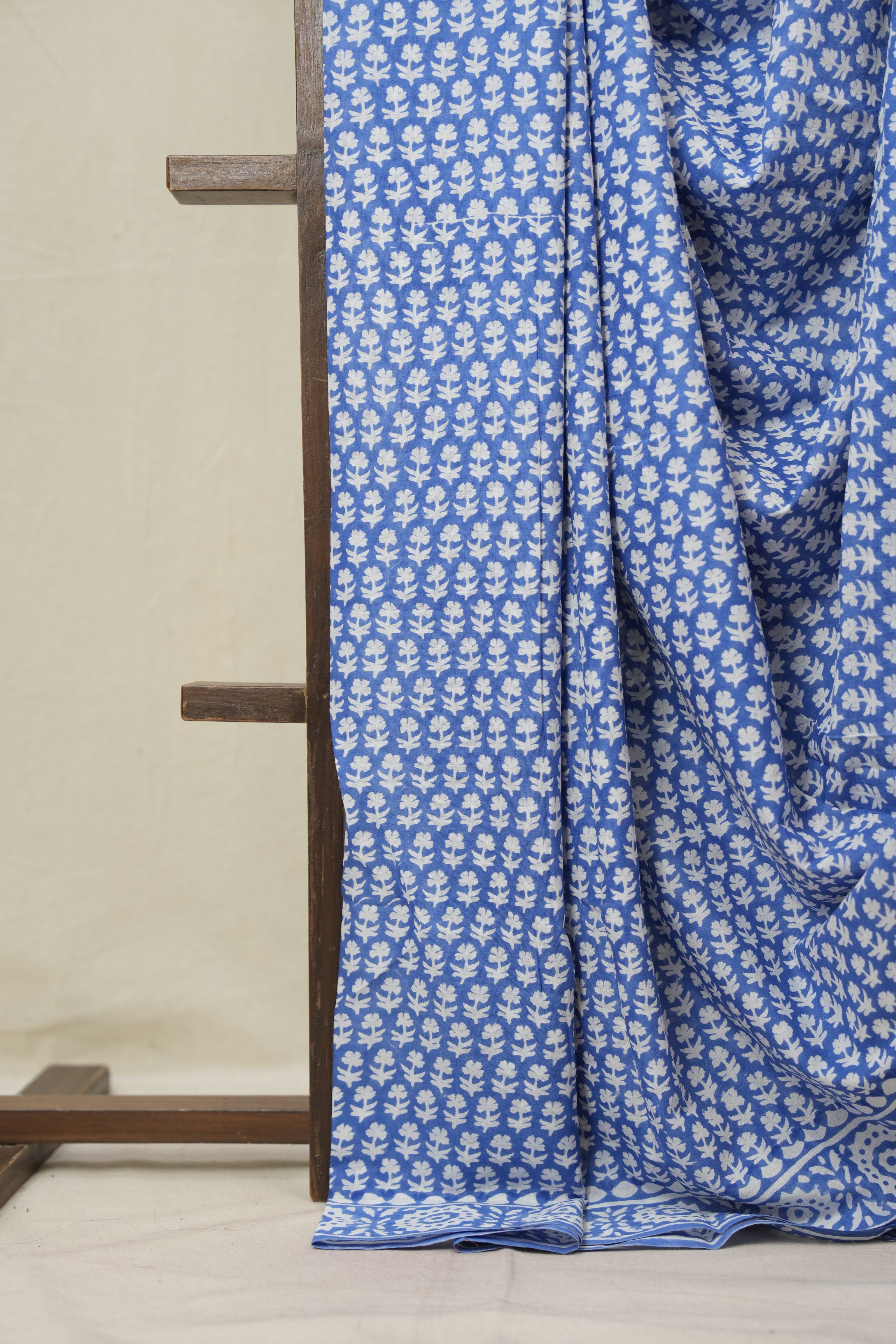 Sky Blue HBP Cotton Saree - SRSBCS3359