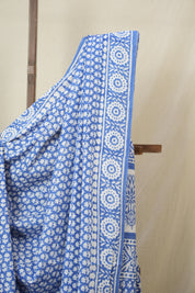 Sky Blue HBP Cotton Saree - SRSBCS3359