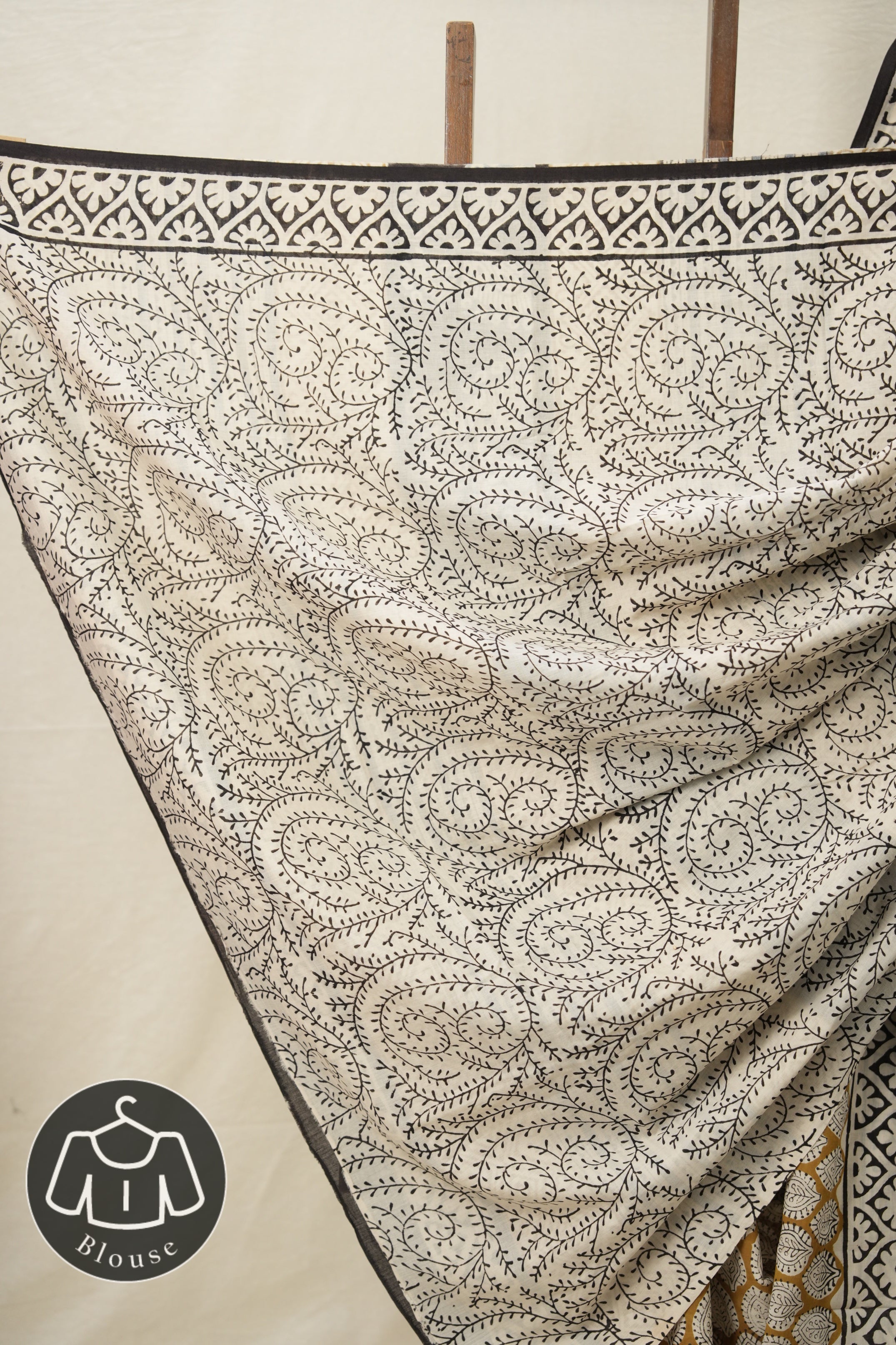 Blue Butterfly HBP Cotton Saree - SRBBCS2838